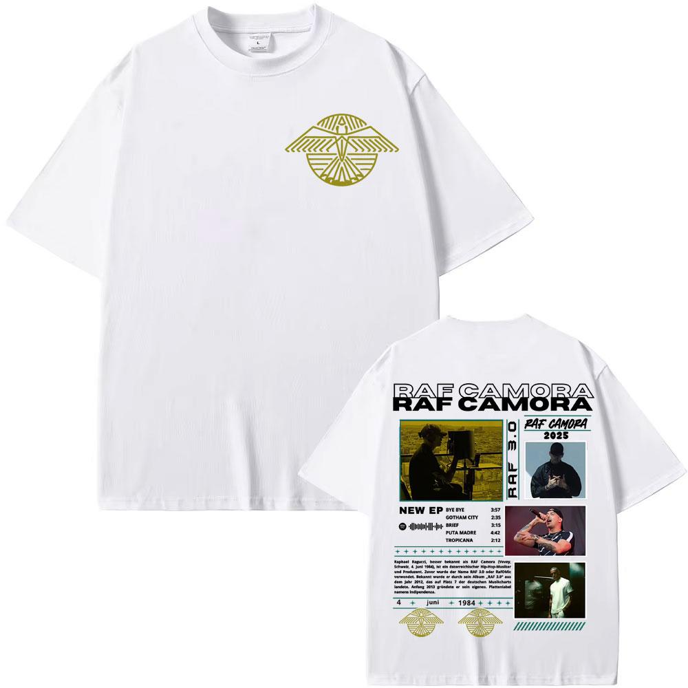 Graphics T-shirt By Rapper Raf Camora Tour 2025, Menswear, Oversized Vintage T-shirt, Comfortable Casual Cotton T-shirt