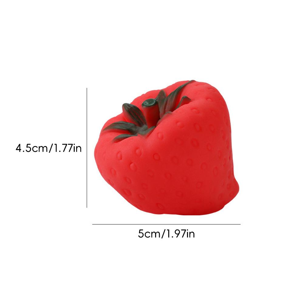 Brinquedos de Vinil para Apertar de Frutas Bebê Sensorial Brincadeira com Água Frutas Falsas Legumes Barulhentos Estimulação Sensorial Sem BPA Kit de Brinquedos Interativos para Banho