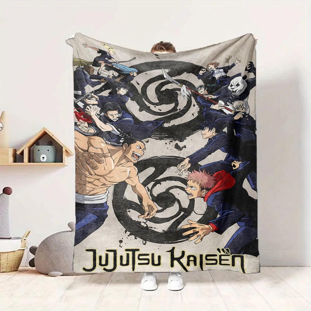 Jujutsu Battle Flannel Blanket Throw Blanket Soft Warm Sofa Bed Camping Car home Decor Unique Christmas Gift C930669