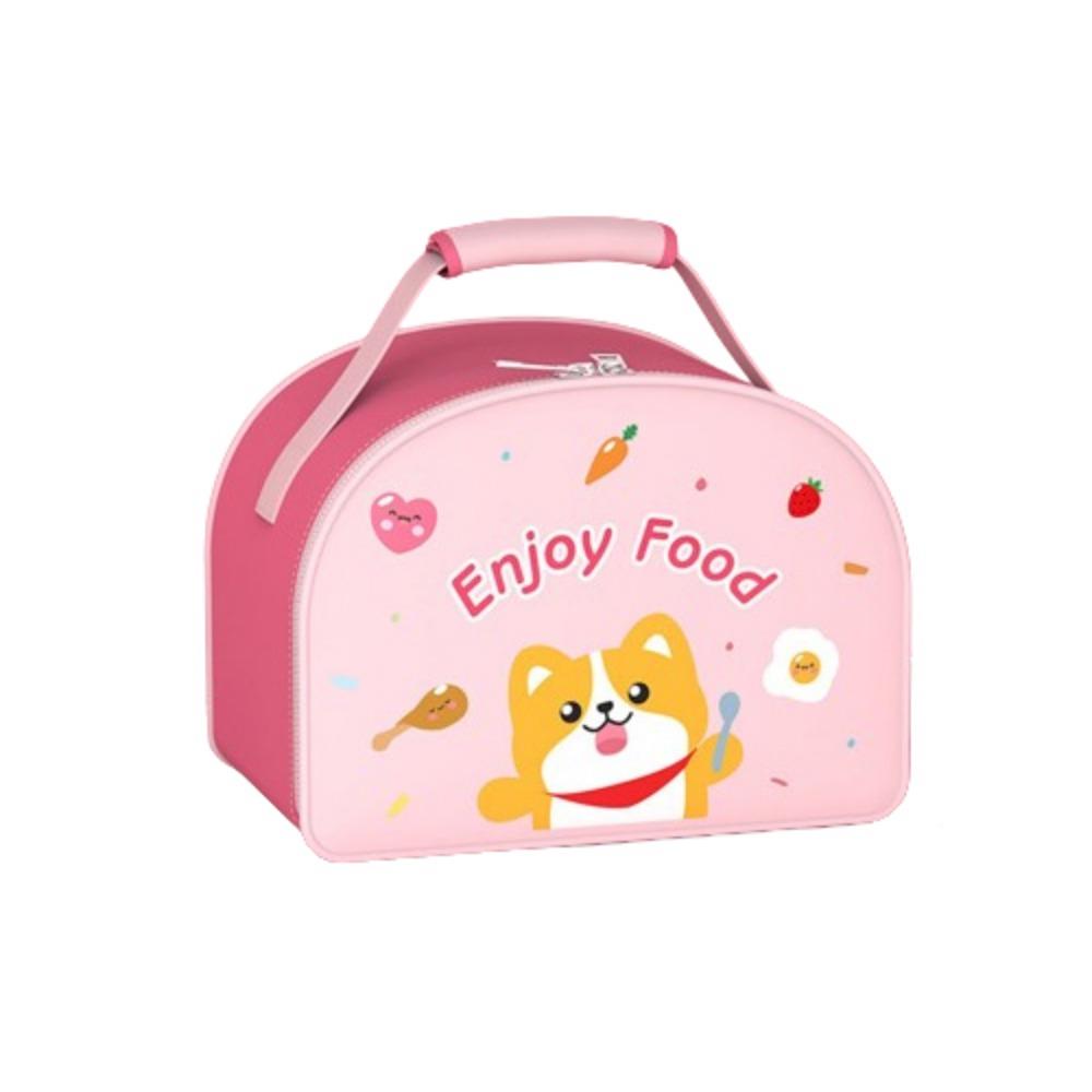 

Waterproof Cute Lunch Bag Cartoon Insulated Lunch Bag Meal Pack Handle Lunch-box Travel Style 4