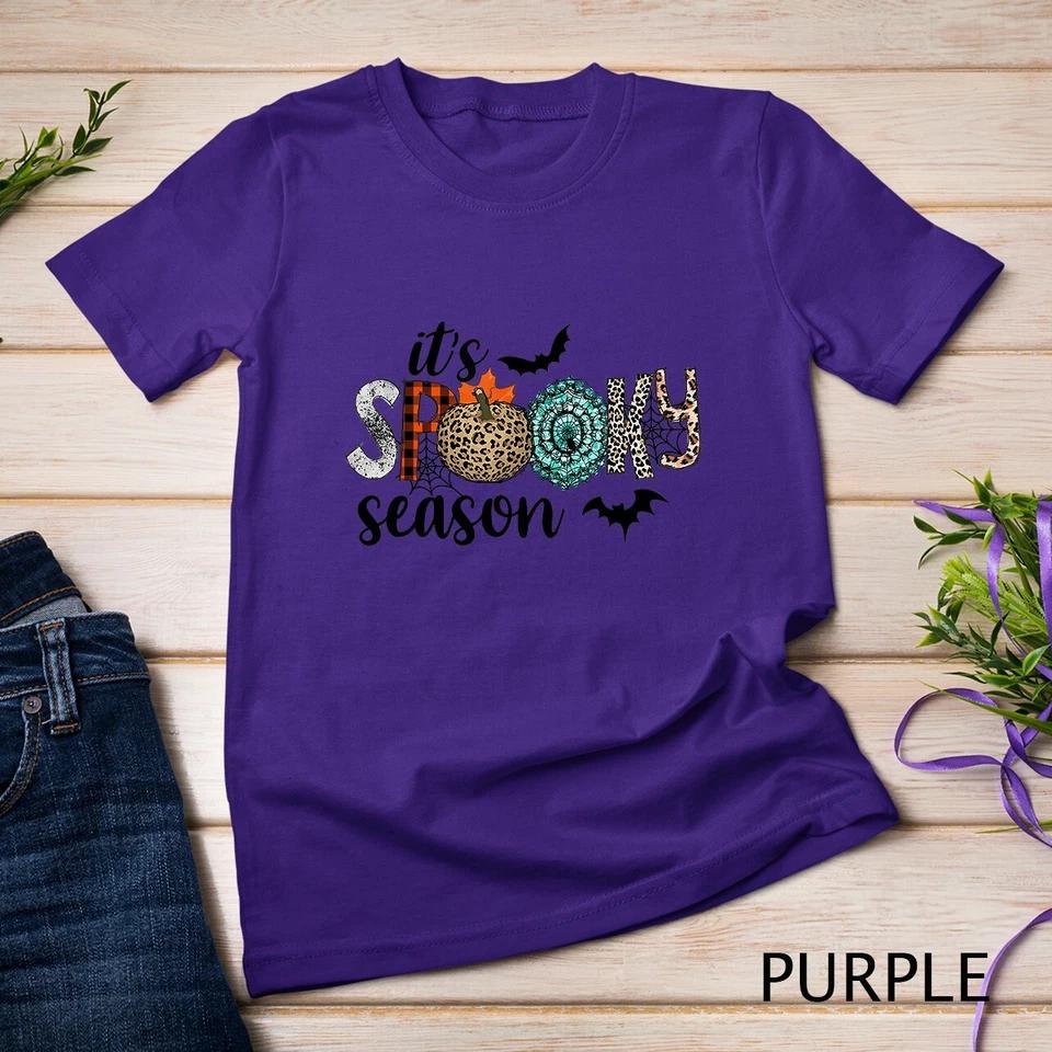 It s Spooky Season Funny Leopard Halloween T-Shirt Unisex T-shirt 7 XL