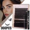 DIY Segmented 10-18mm Dense Curled Individual False Eyelashes