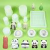 Silicone Baking Molds Panda Candy Molds Chocolate Moulds Panda Fondant Moulds Silicone Texture for Cake Chocolate