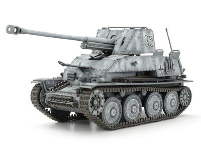 Tamiya Militär-Miniaturserie, mit deutschem Heeresgeschütz Marder III Pak36 ausgestattet, Kunststoffmodell 35248 1/35 Nr. 248, Panzerabwehr-Selbstfahrlafette, 7,62 cm