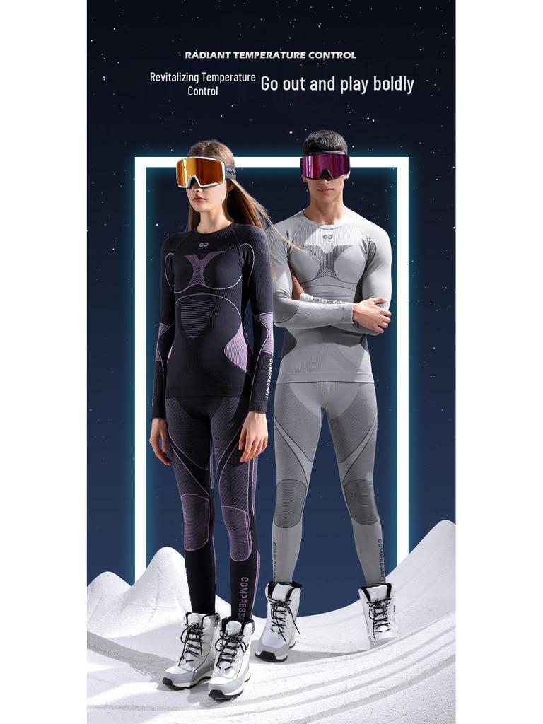 Unisex Schnelltrocknender Skianzug: Kältefeste Kompressions-Basisschicht für Outdoor-Sportarten