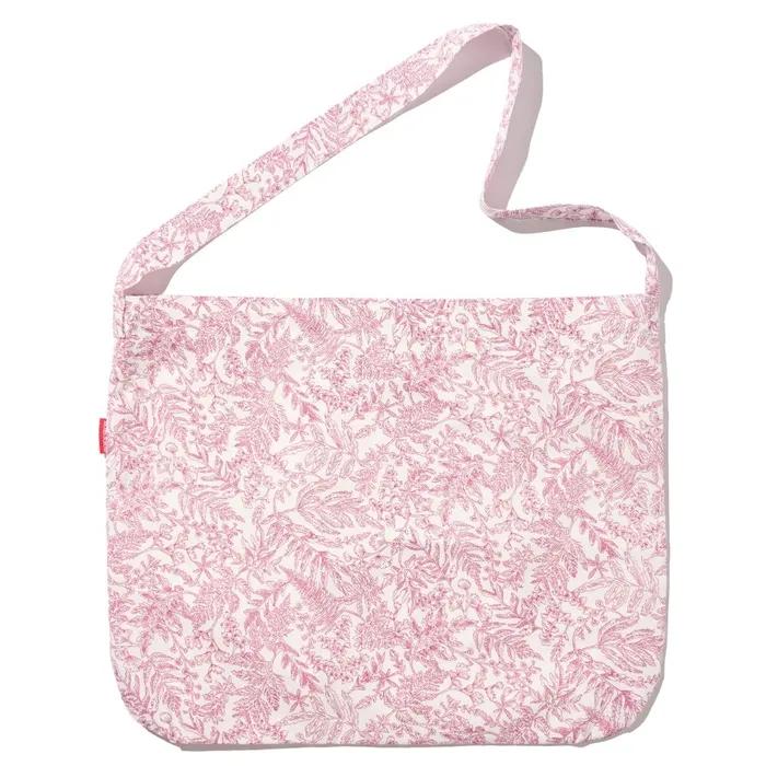 Flower Paisley Logo Shoulder Eco Bag (Red)