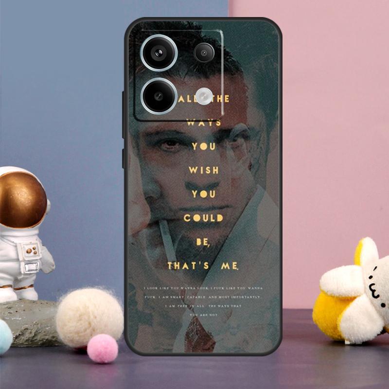 Jack Marla Fight Club Case For Xiaomi Redmi 13C 12 12C 9C 10C Redmi Note 11 12 13 Pro 9 10 10S 11S 12S Back Cover
