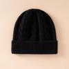 Size Batch% Pure Cashmere Top Luxury Women's Solid Color Plaid Small Twist Knitted Headhat