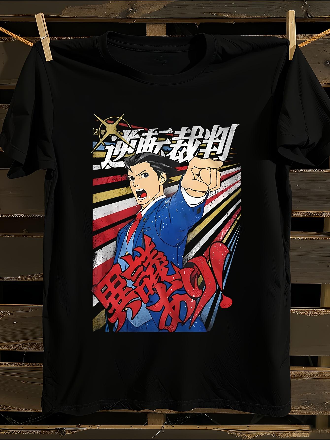 Ace Attorney Igiari Anime Tshirt Anime Graphic Tshirt XXL