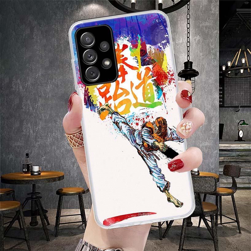 Kungfu Taekwondo Soft Phone Case For Samsung Galaxy A13 A14 A15 A16 A17 A53 A54 A55 A56 A57 A33 A34 A35 A36 A37 A23 A24 A25 A26