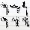 Halloween Door Frame Decoration 6pcs/set Home Bedroom Wall Decoration
