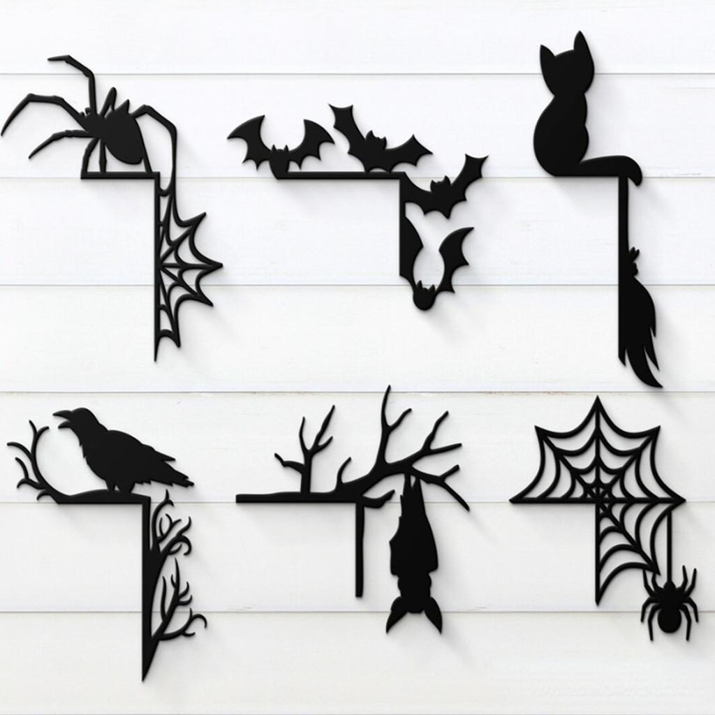 Halloween Door Frame Decoration 6pcs/set Home Bedroom Wall Decoration