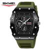 SKMEI 2605 Military Electronic Watch Reloj Dual Display Digital Watch Sport Multi Functional Timing Waterproof Night Light Men's