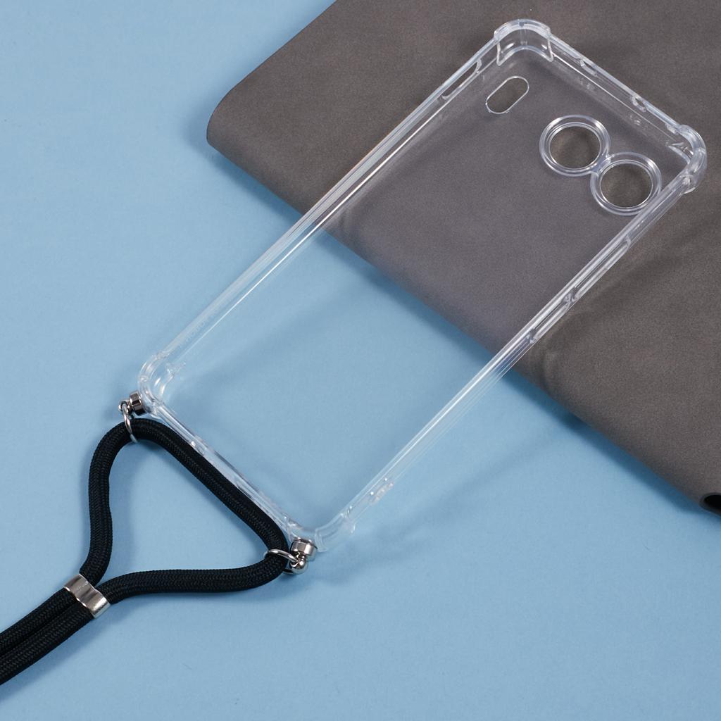 For OnePlus Nord 4 Case Reinforced Corner TPU Clear Phone Cover with Lanyard