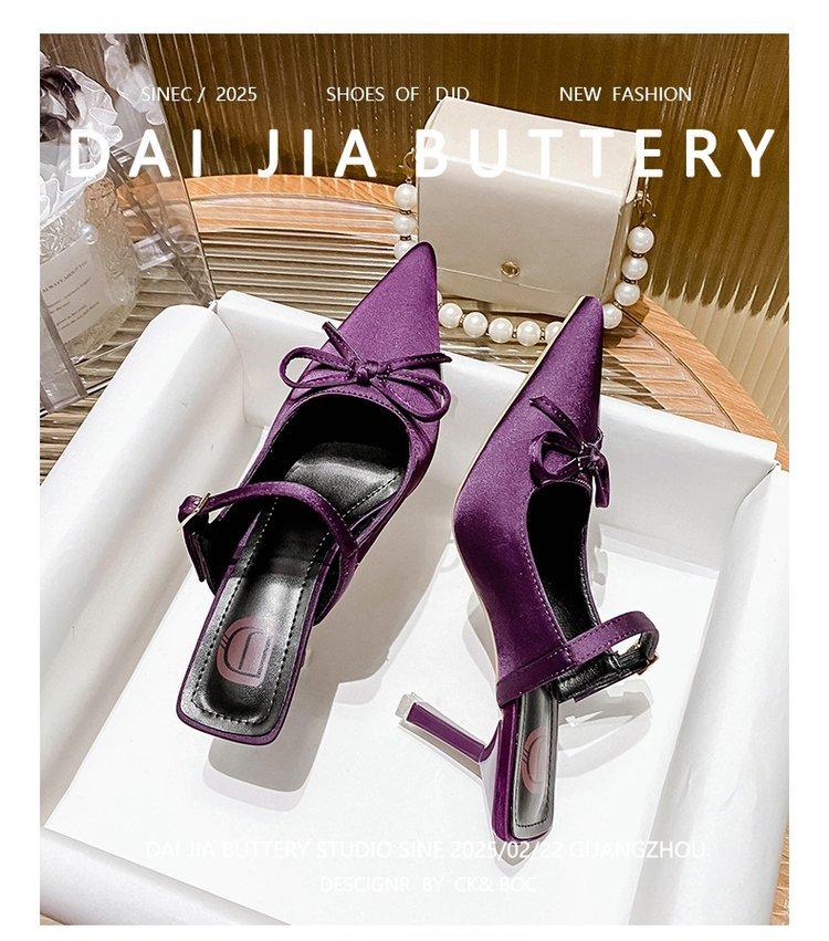 

[youshilai] High heels women s fine heels leopard print bag head sandals 2025 new summer temperament cool slippers 40