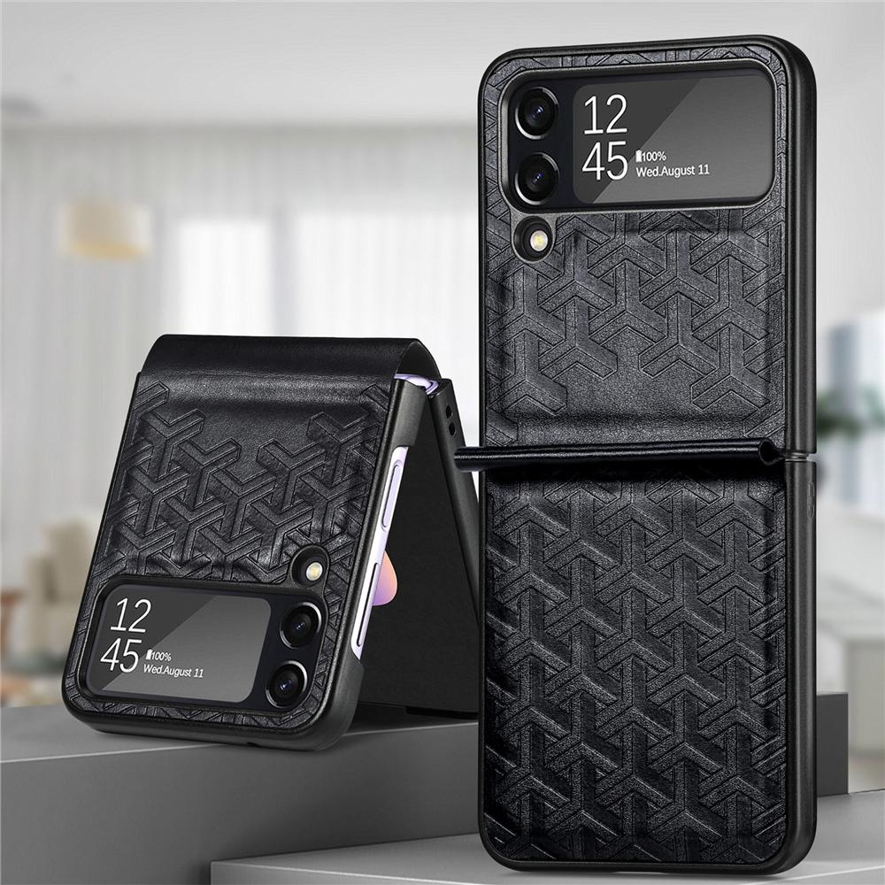 

Модный ультратонкий защитный чехол из искусственной кожи для Samsung Galaxy Z Flip 4 5G, противоскользящий противоударный чехол для телефона, чехлы, чехлы, Fundas For Z Flip 4 5G