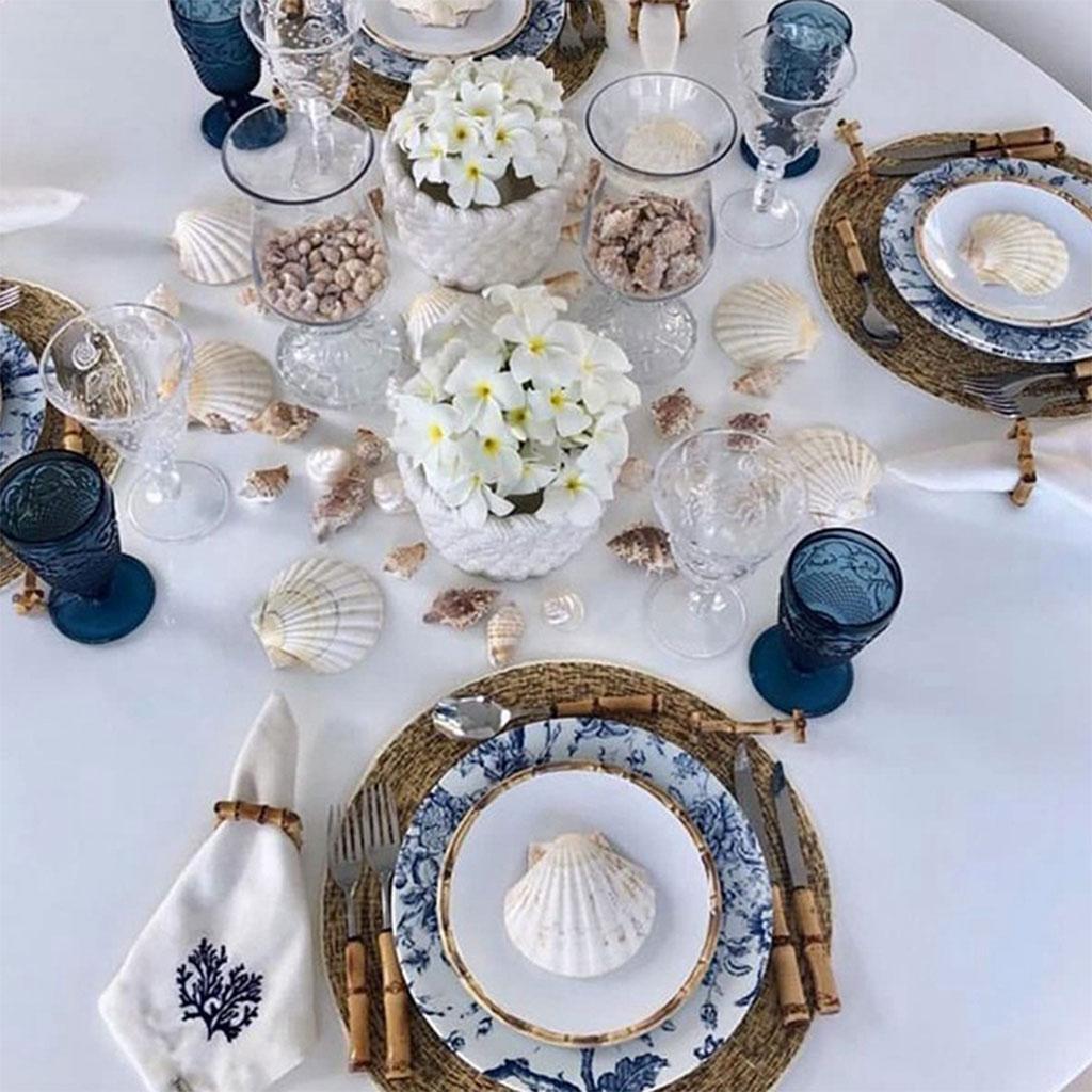 6 Pièces Ronds De Serviette Tissés Feuilles De Maïs Naturelles - Rustique Boho - Décoration Table Mariage Anniversaire Fête