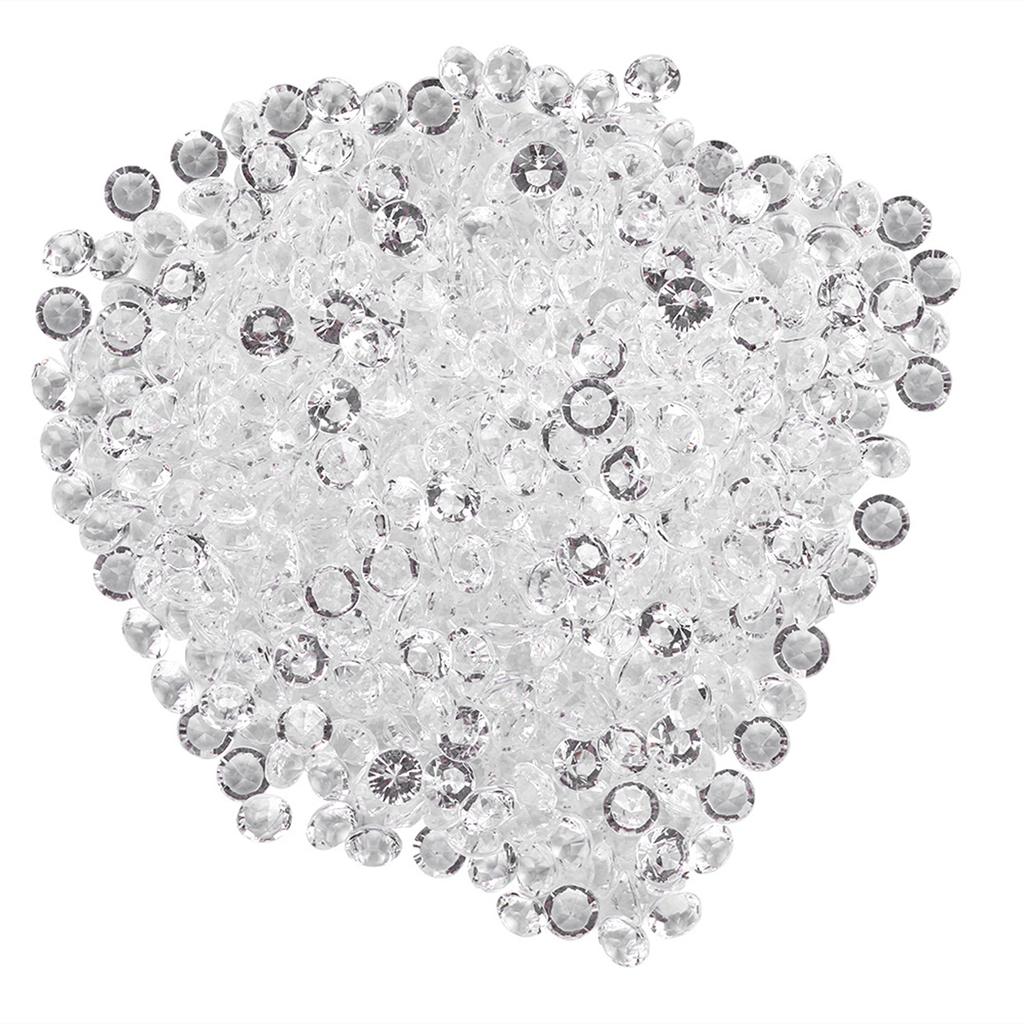Transparent Acrylic Beads Wedding Party DIY Ornament Beautiful Accessories Decor(8mm 1000Pcs)
