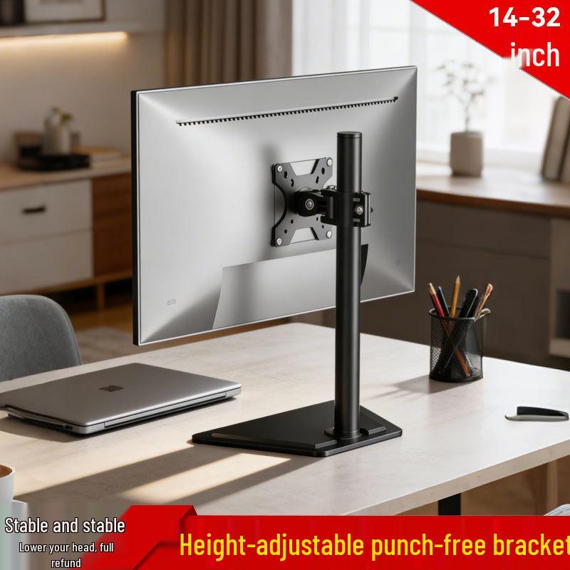 San Ce 14-32 inch Monitor Stand & Riser, Hole-Free Iron Base for 24-27 inch Screens