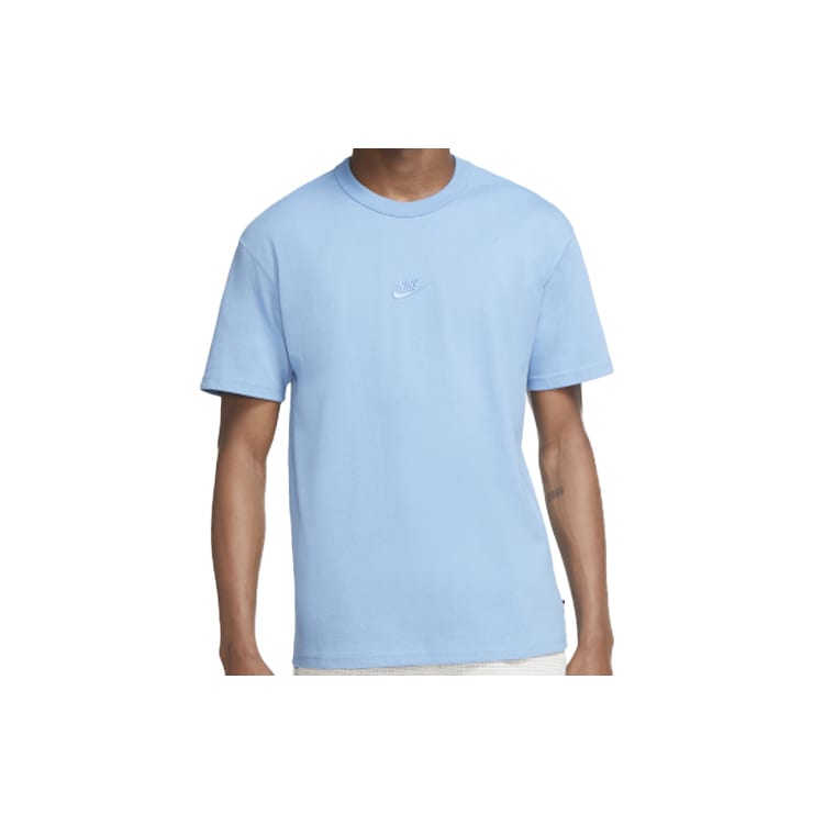 Nike T Shirts Men's Blue Crew Neck Moderate Straight Fit DB3194-496