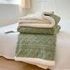 Lamb Wool Blanket Double Layer Thickened Office Sofa Blanket Nap Blanket