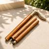 Engraved Brass Handle Wooden Walking Stick Collapsible Cane Gift for Him Gentleman Style Gift 93.98 Cm