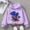 Boys Girls Sonic The Hedgehog Kids Sweatshirt Print Long Sleeve Casual Pullover Children's Cartoon Top