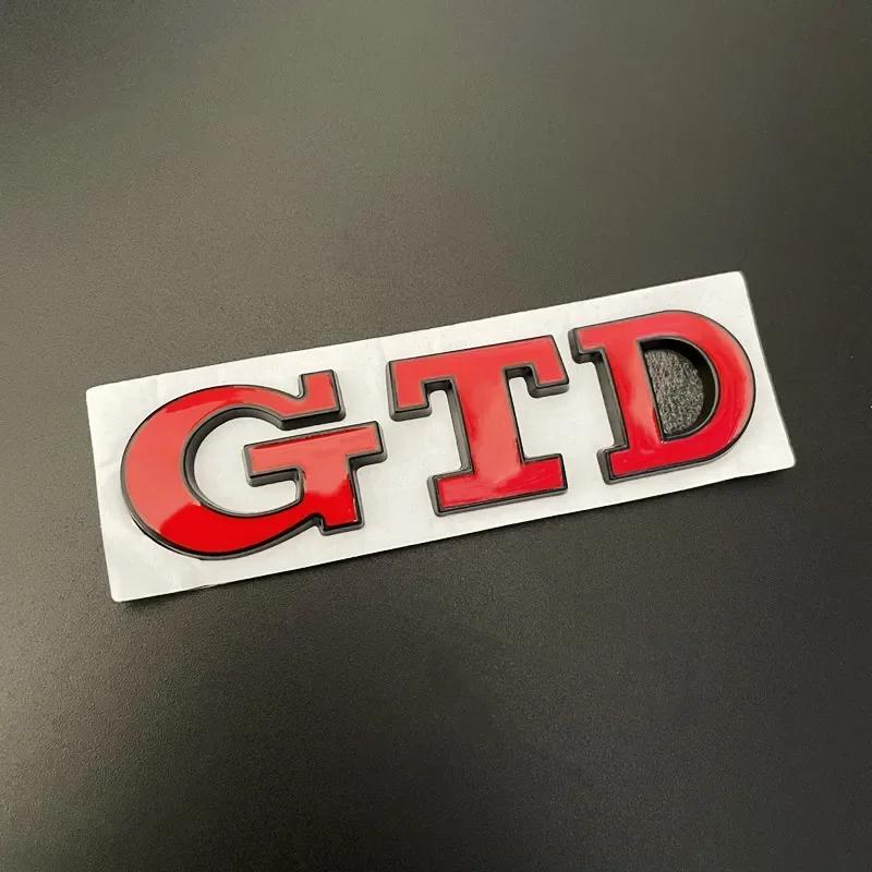 3D Metal Front Grille GTD Logo Emblem Rear Trunk Badge Stickers For Volkswagen VW Golf 2 4 5 6 7 R MK2 MK3 MK4 Car Accessories ZK7