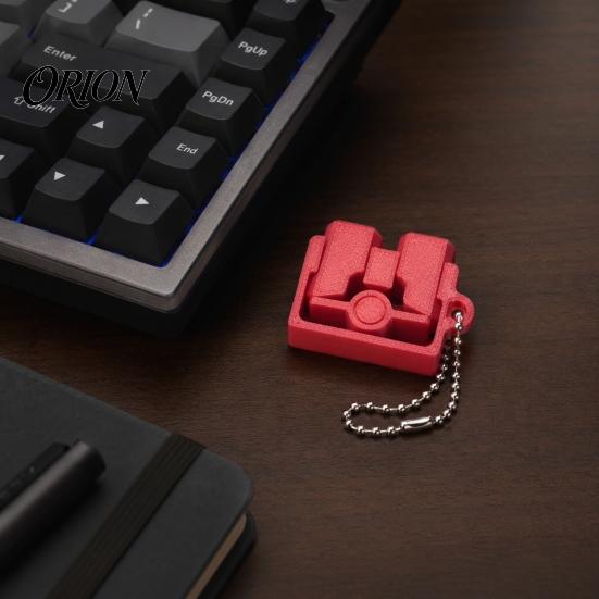 Press Fidget Toy 3D Printed Finger Clicker Toy, Decompression Push with Ball Chain, Portable Stress Relief Desk for Students, Office Workers Chain