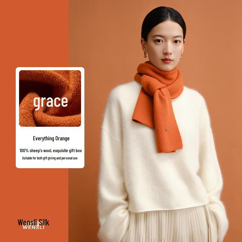 Wanshili Women's Pure Wool Scarf & Shawl