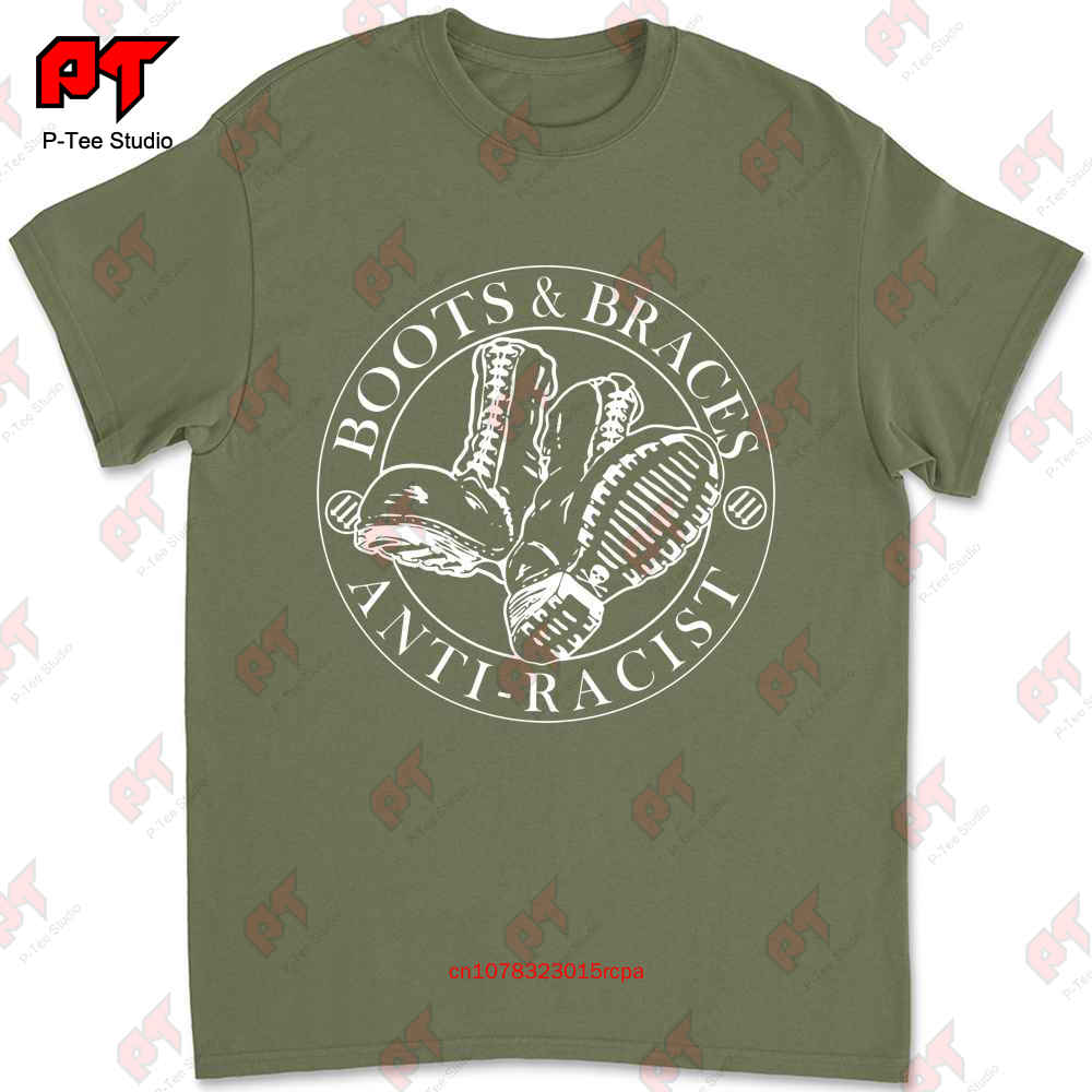 

Skinhead Boots Braces Sharp Ska Oi Punk Tshirt P1QC 4XL