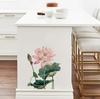 Chinese Lotus Cabinet Sticker Self Adhesive Waterproof Kitchen Cabinet Door Decor