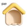 Household Toothbrush Storage Cartoon House Holder, Wall Mounted Bathroom Organizer, Suspended Organizer Drainage Drying Rack for Electric And