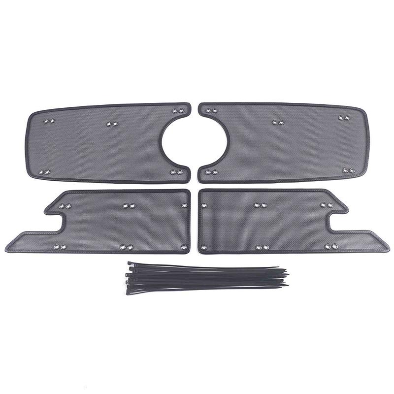 Middle Screening Mesh Front Grille Mesh For Volvo XC90 2017-2024 2019 Front Grille Net Cover Stainless steel Car Accessories