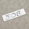 3D ABS 308 Logo Chrome Glossy Black Emblem Car Rear Trunk Sticker Badge Decal For Peugeot 308 Auto Accessories