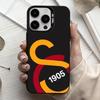 G-Galatasaray-y S-SK motif-n 1905 Étui pour téléphone pour iPhone17,16,15,14,13,12,11 Plus,Pro Max Noir Bonbon Argenté Recouvert