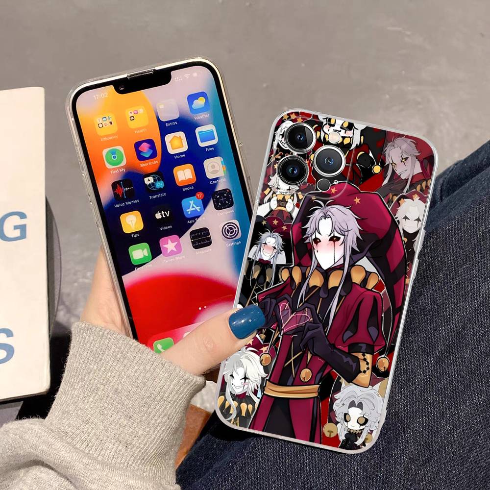 

The Freak Circus Pierrot Game Transparent Case For IPhone 11 12 13 14 15 16 17 Air Pro Max Plus Mini Shockproof Cover iPhone 17pro max