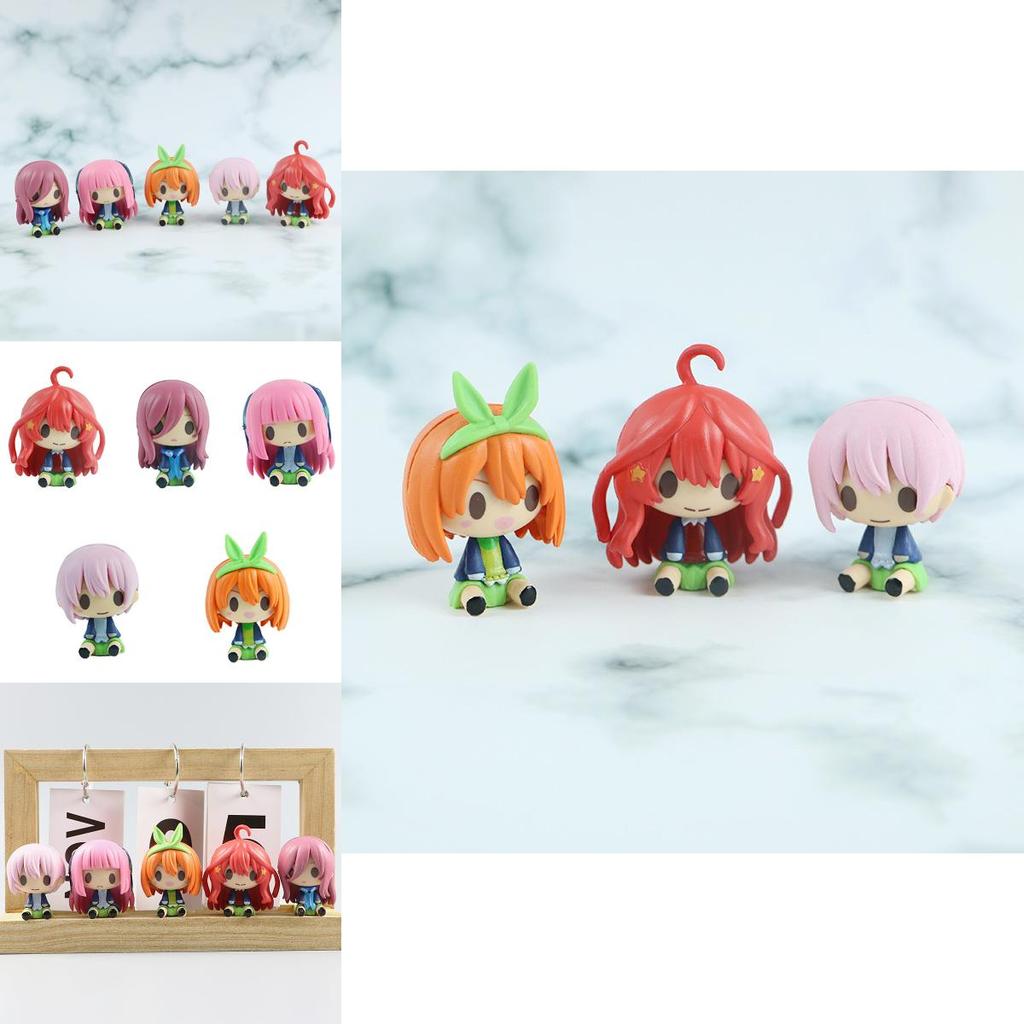 Adorable Q Version Five Equal Parts Bride Anime Figure Collectible Toy For Display