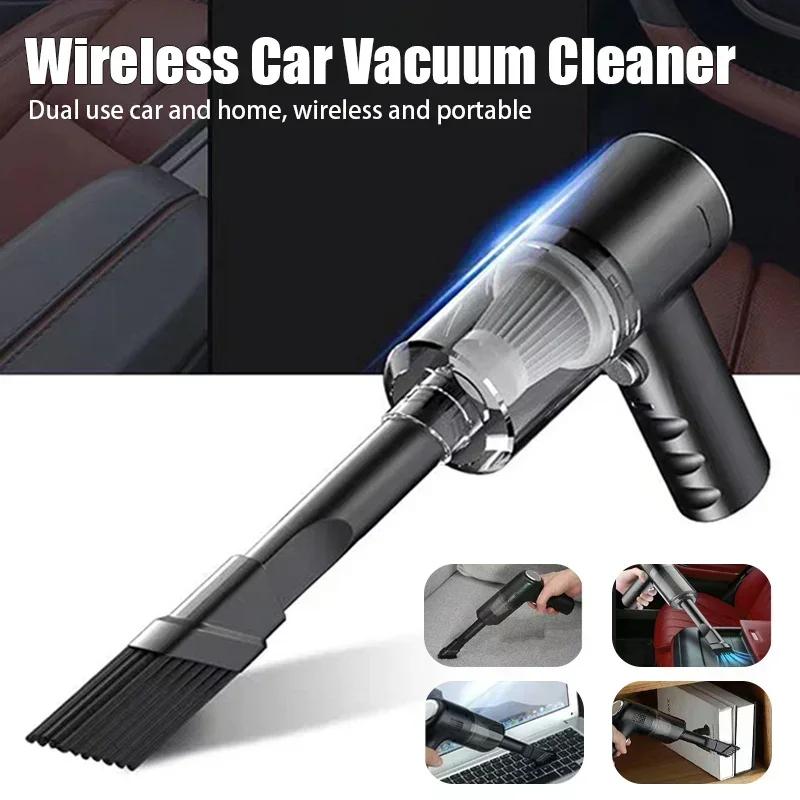 New Portable Wireless Wireless Car Vacuum Cleaner Dual Use for Home and Car 120W High Power Powerful Vehicle Vacuum Cleaner