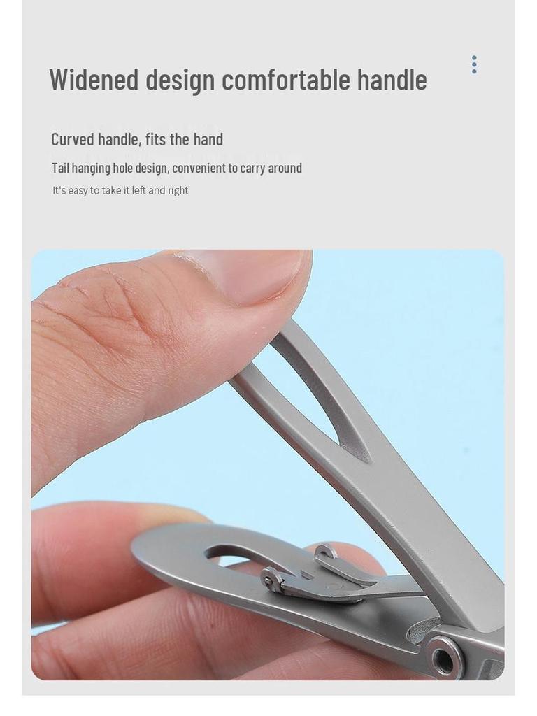 High-End Anti-Splash Nail Clipper Set for Thick Toenails