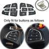 Angelguoguo Car Steering Wheel Button Switch Trim Cover Sticker Fit for Mercedes Benz C GLC V Class W205 X253 W447