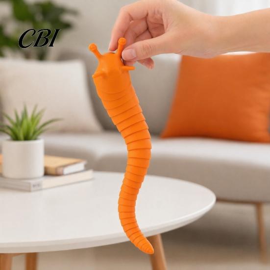 Kids Stress Relief Toy Sensory Slug Fidget Toys, Mini Toys for Adults & Party Favors, For Cute Autistic Children, Age 3+ Toddler Easter Basket