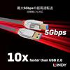 LINDY CROMO LINE USB To Cable 0.5m 3.0 Type-A Type-B (Part Number 36660)