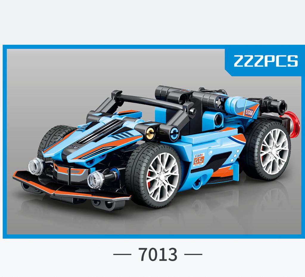 Coche de Carreras de Velocidad City Technique Viejo Modelo Deportivo Clásico Ladrillo de Construcción Super Corredor Grandes Vehículos de Rally Bloque Regalo de Navidad Juguete