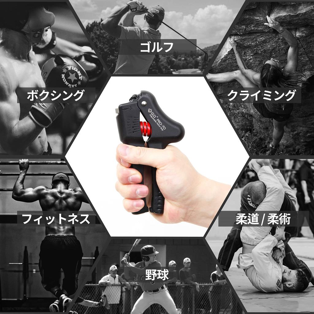 GD Grip Pro 70 Hand Grips Adjustable Resistance Grip Strength Training Equipment (25-70kg) -