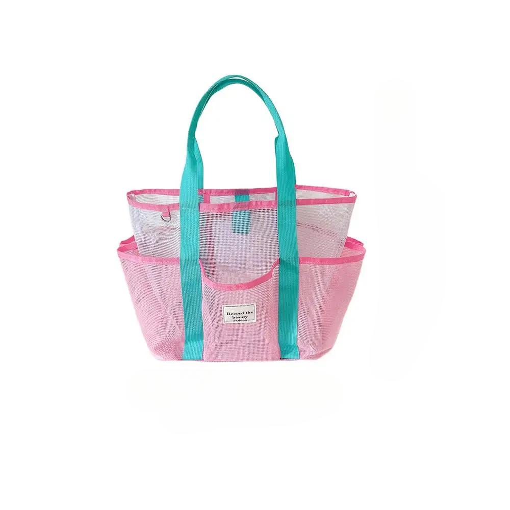 Дорожные сумки-тоут Большие сетчатые многоразовые пляжные сумки-тоут Кухонные многоразовые продуктовые пакеты Для курорта Кемпинга Отпуска Спортзала Спорта Лодки 3315₽