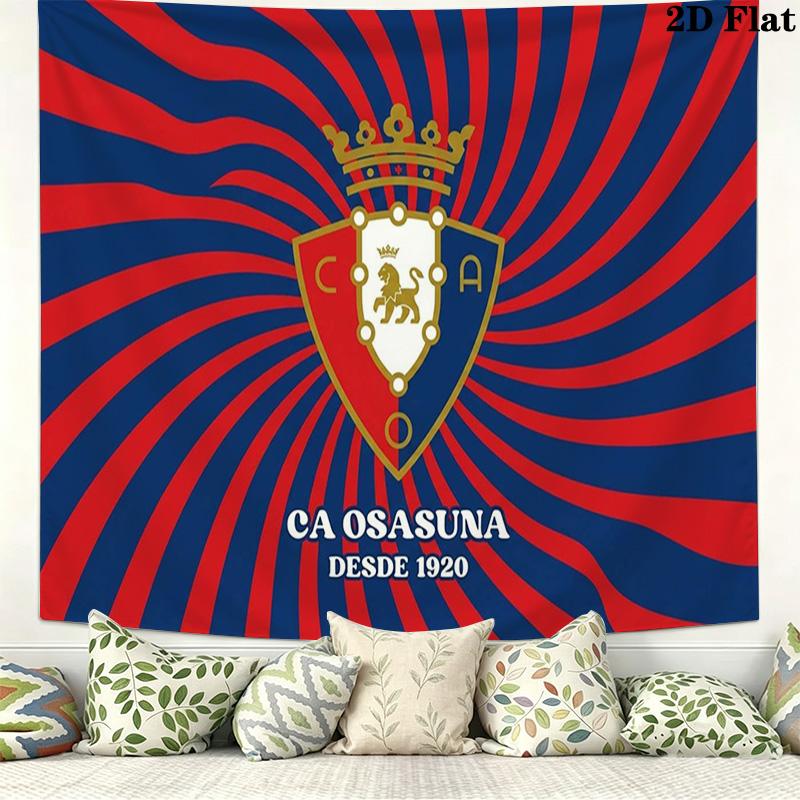 Osasuna Wall Tapestry Aesthetic Wall Hanging Printed Fabric Blanket Decorative Tapestries for Bedroom Living Room Home Decor