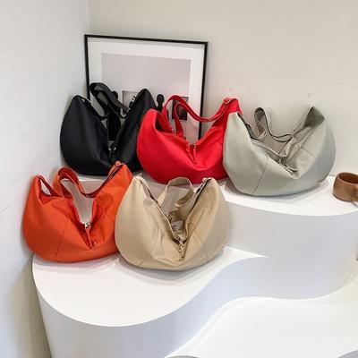 Simple Casual Versatile Fashion Dumpling Bag New Student Class Shoulder Bag Trendy Texture Messenger Women's Bag