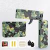 New Upgraded Lifecard Metal Folding Gun Toy For Kids Adult, Pistol Toys Gun With Soft Bullets Alloy Shooting Model For Adults