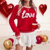 Womens Winter Knit Sweater Long Sleeve Round Neck Pullover Street Style Casual Top